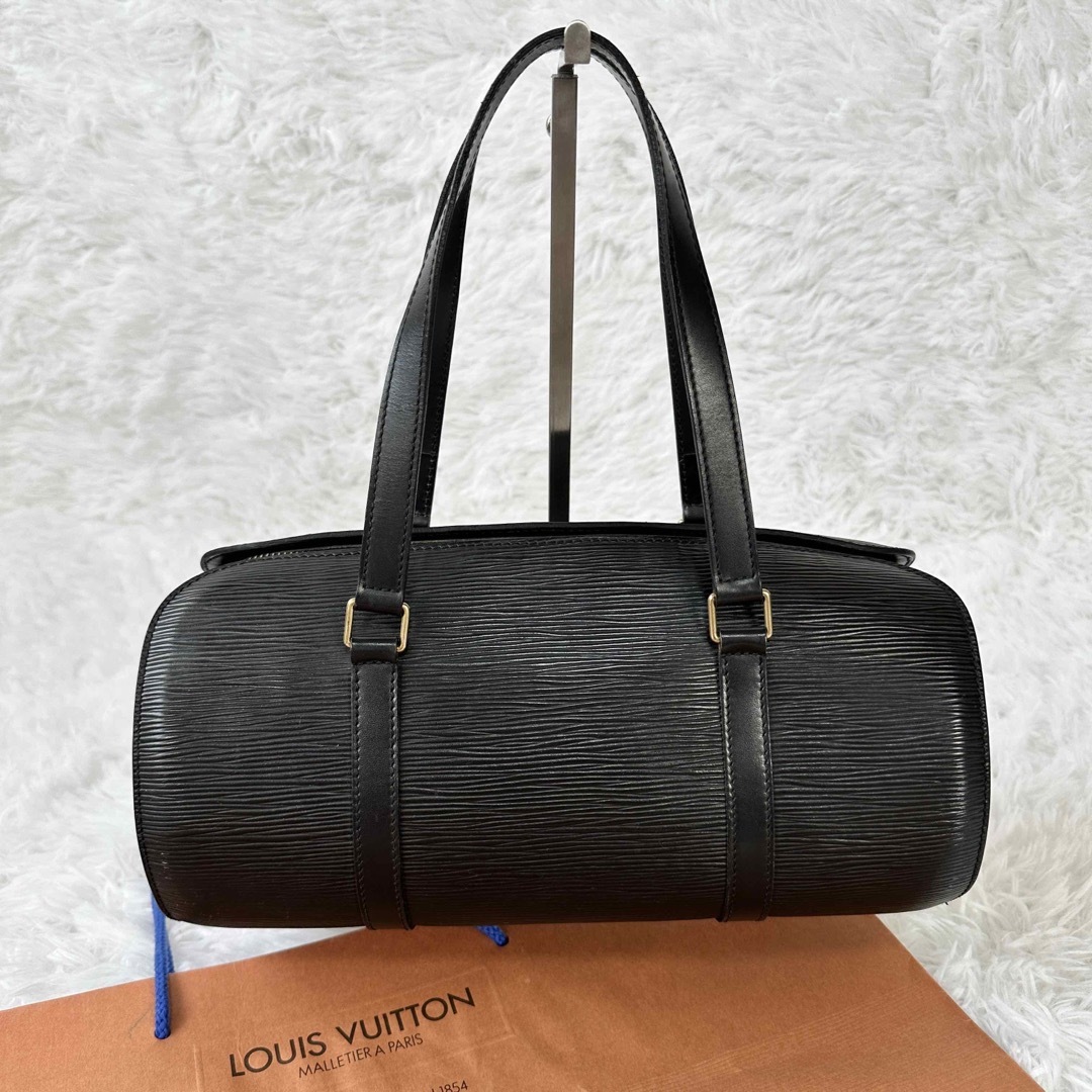 美品✨ LOUISVUITTON ルイヴィトン スフロ ハンドバッグ 筒型 黒-