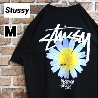 STUSSY ステューシー　フラワークルーネック　花ロゴスウェット　トレーナーL