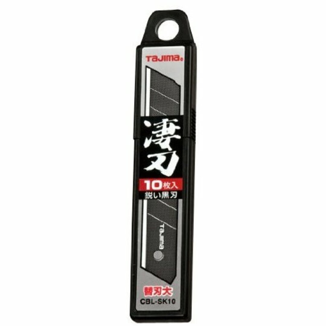 Tajima(タジマ)のtajima タジマ TJMデザイン L型カッター用替刃 替刃大 凄刃黒10枚入 CBL-SK10 301477 新品 自動車/バイクのバイク(工具)の商品写真