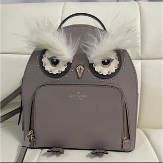 kate spade new york - ケイトスペード フクロウ リュック グレー 希少