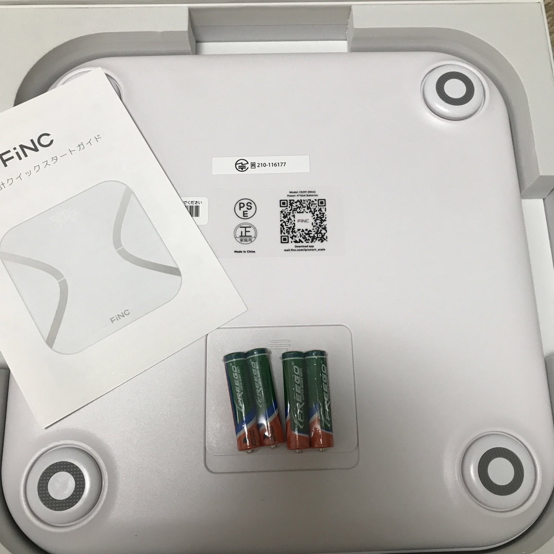 ⭐︎送料無料⭐︎FiNC SmartScale スマホ連動 体組成計 自動記録 スマホ/家電/カメラの生活家電(体重計)の商品写真