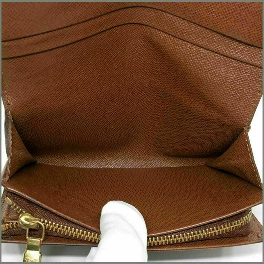 LOUIS VUITTON - 【全額返金保証・送料無料】ヴィトンの折り財布・正規