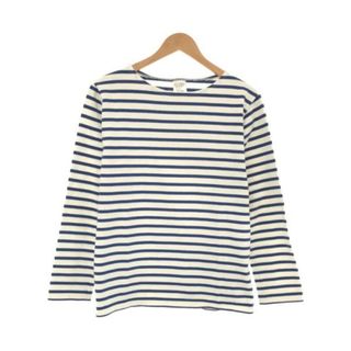 ビームス(BEAMS)のBEAMS Lights ビームスライツ ボートネックボーダーカットソー ホワイト M(Tシャツ/カットソー(七分/長袖))