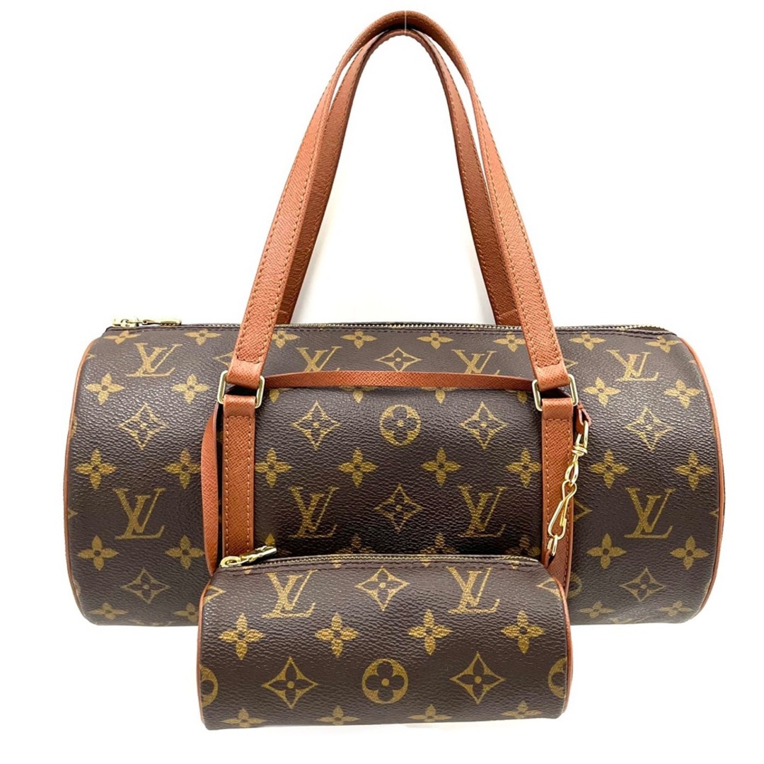 LOUIS VUITTON ルイヴィトン ハンドバッグ モノグラム パピヨン30 Papillon30 GM 旧型 ポーチ付き ブラウン 茶 鞄 かばん M51385    ゴールド金具 レディース 定番【品】