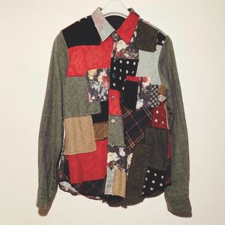 トリココムデギャルソン(tricot COMME des GARCONS)のtrico COMME des GARÇONS パッチワークシャツ(シャツ/ブラウス(長袖/七分))