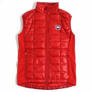 カナダグース(CANADA GOOSE)の【ドンドン見直し】未使用□カナダグース 2702M HYBRIDGE LITE VEST ロゴワッペン WZIP ハイブリッジ ライトダウンベスト 赤 S カナダ製(ダウンベスト)