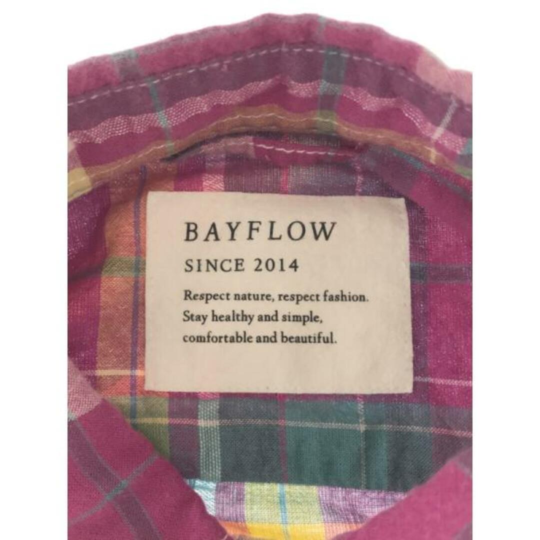 BAYFLOW(ベイフロー)のBAYFLOW ベイフロー チェックシャツ ピンク 2 メンズのトップス(シャツ)の商品写真