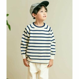 アーバンリサーチドアーズ(URBAN RESEARCH DOORS)の【OFF×NAVY】ウーステッドヤーン配色ニット(KIDS)(その他)