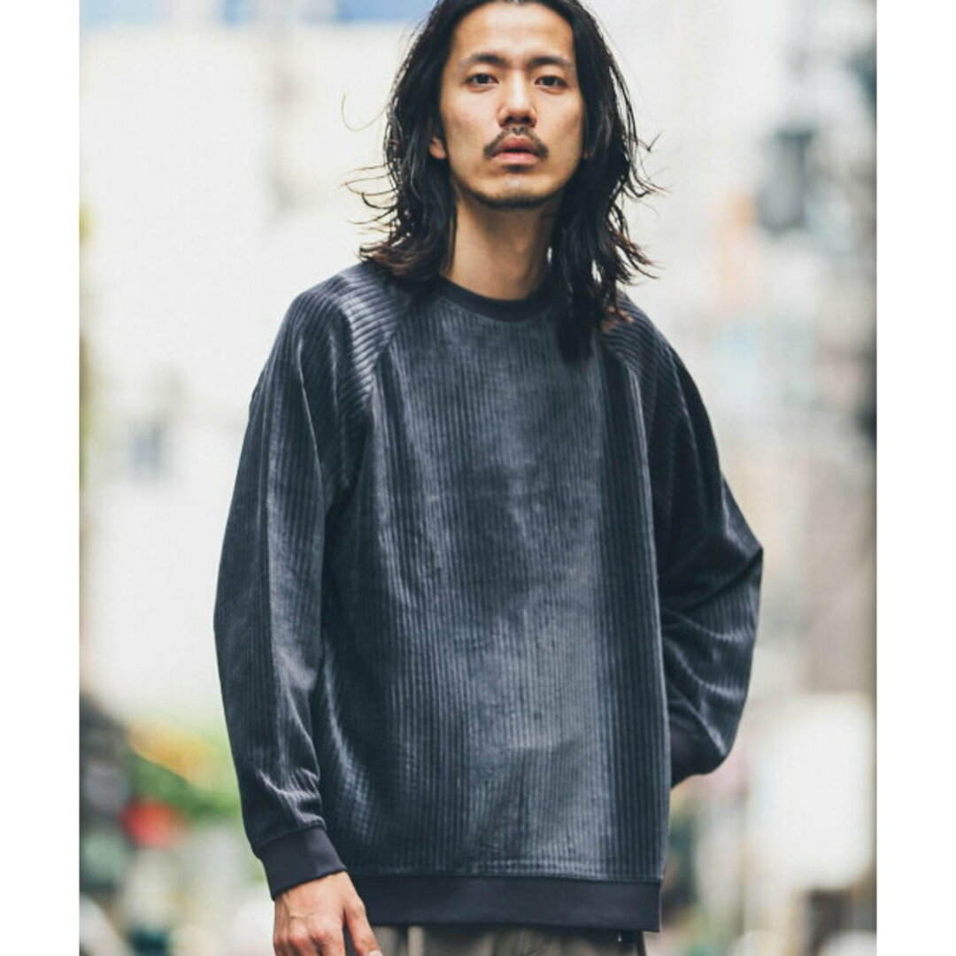 Sonny Label(サニーレーベル)の【オフ】『UR TECH』カットコーデュロイプルオーバー メンズのトップス(Tシャツ/カットソー(半袖/袖なし))の商品写真