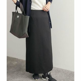 アーバンリサーチドアーズ(URBAN RESEARCH DOORS)の【BLACK】ドットジャガードナロースカート(ロングスカート)