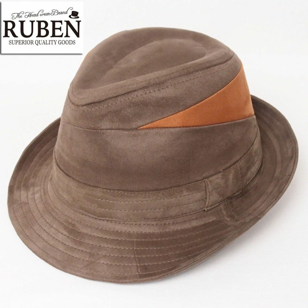 Ruben - 新品 RUBEN ルーベン パッチワーク エコスエード 中折 Ruben - 新品 RUBEN ルーベン パッチワーク エコスエード 中折