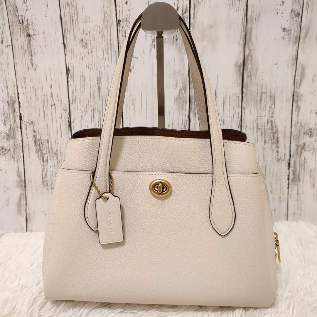 ★未使用★COACH　コーチ　ハンドバッグ　ターンロック　91740