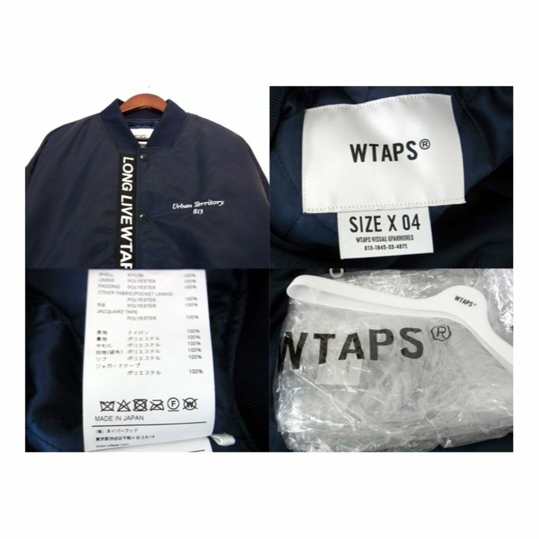 ダブルタップス WTAPS ■ 22AW 【 TEAM JACKET NYLON TWILL 222TQDT JKM01 】 チーム ジャケット  ナイロン スタジャン ボンバージャケット f18982