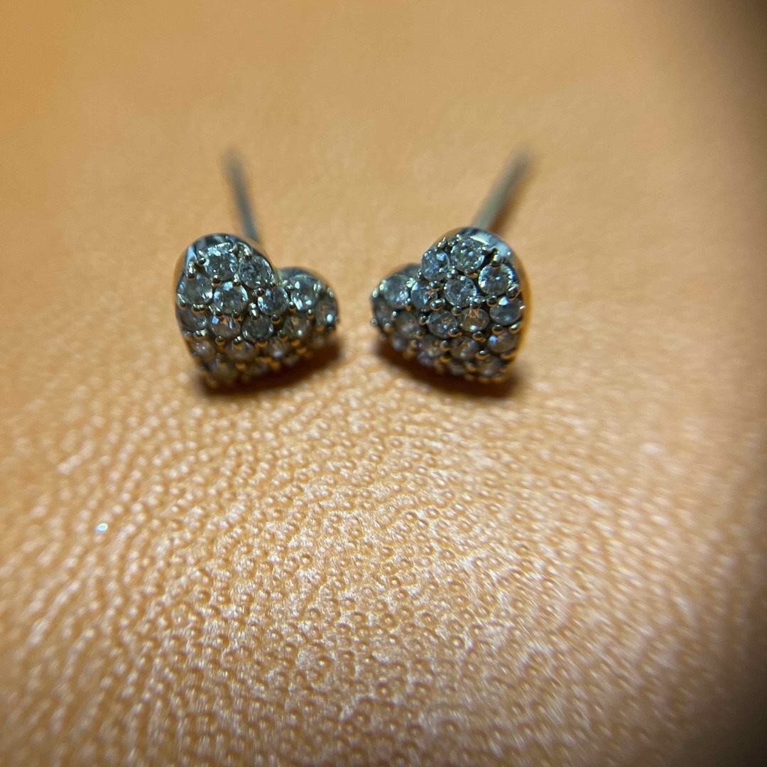 PonteVecchio(ポンテヴェキオ)の♡本日限定お値下♡ K18 ハート ダイヤ ピアス♡0.3ct 未使用♡ レディースのアクセサリー(ピアス)の商品写真