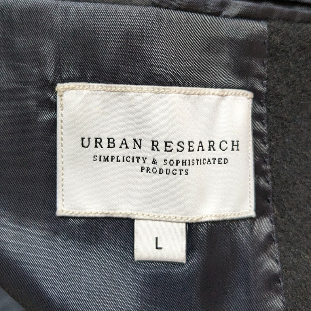 URBAN RESEARCH(アーバンリサーチ)のURBAN RESEARCH　チェスターコート　Lサイズ メンズのジャケット/アウター(チェスターコート)の商品写真