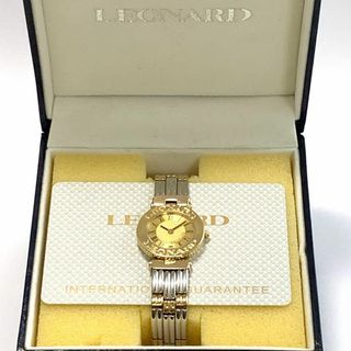 LEONARD - 950 LEONARD レオナール レディース 腕時計 デイト 新品電池
