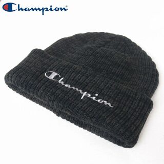 チャンピオン(Champion)の新品 Champion チャンピオン アクリル ニット帽 ブラック(ニット帽/ビーニー)