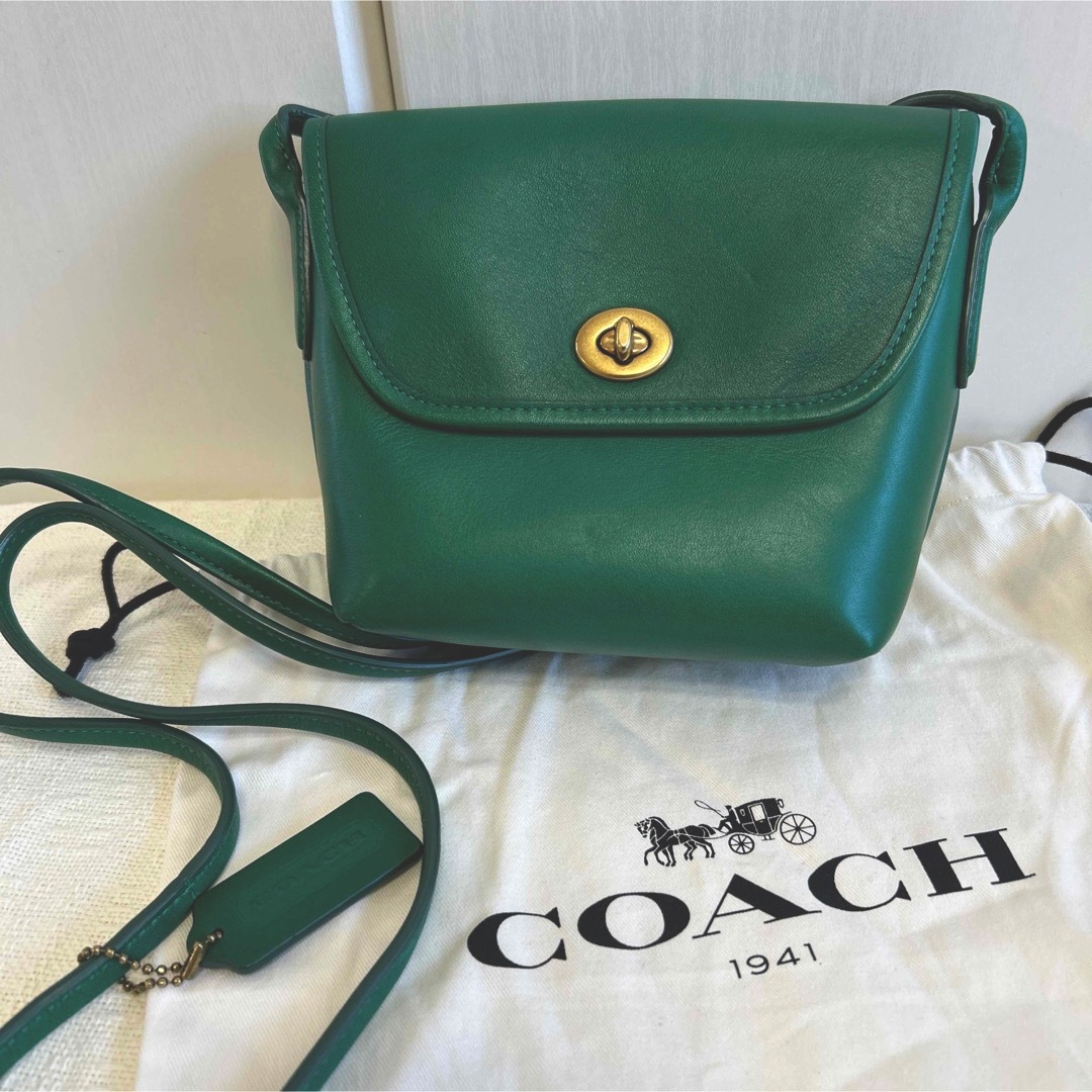 COACH コーチ　ミニ　ショルダーバッグ  グリーン