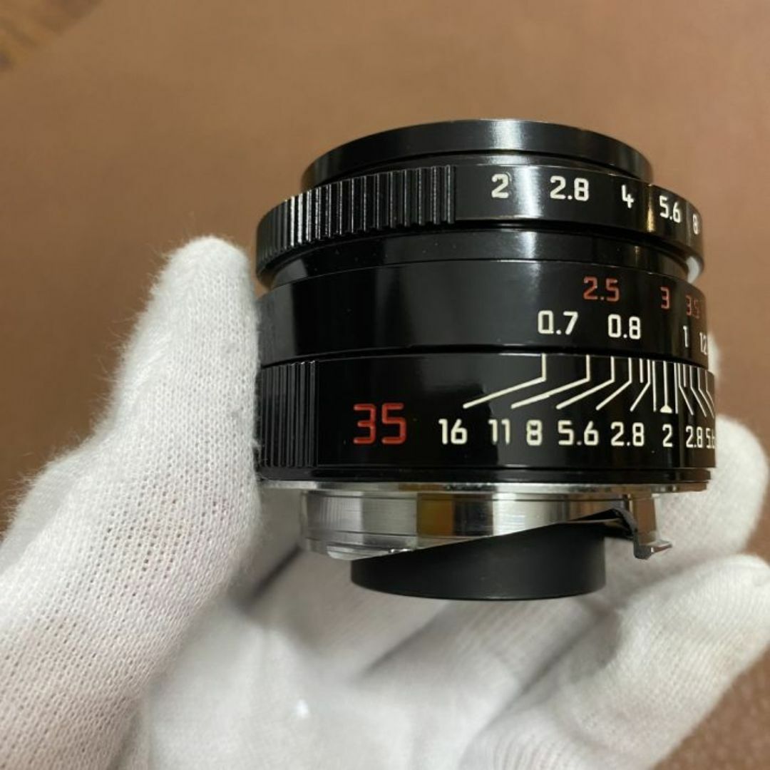 LEICA(ライカ)のLEICA Summicron M35 f2 ASPHミレニアムブラックペイント スマホ/家電/カメラのカメラ(レンズ(単焦点))の商品写真