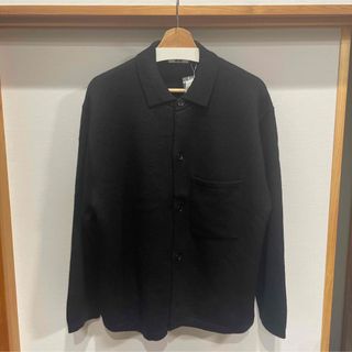 UNIQLO - 完売品 UNIQLO U ニット オーバー シャツ ジャケット 黒の
