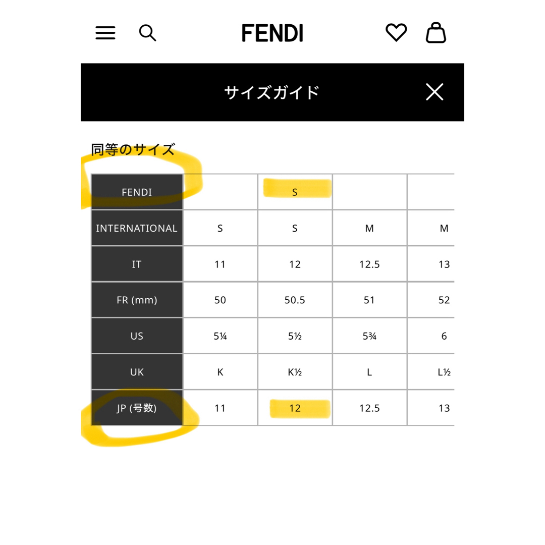 FENDI オーロックリング