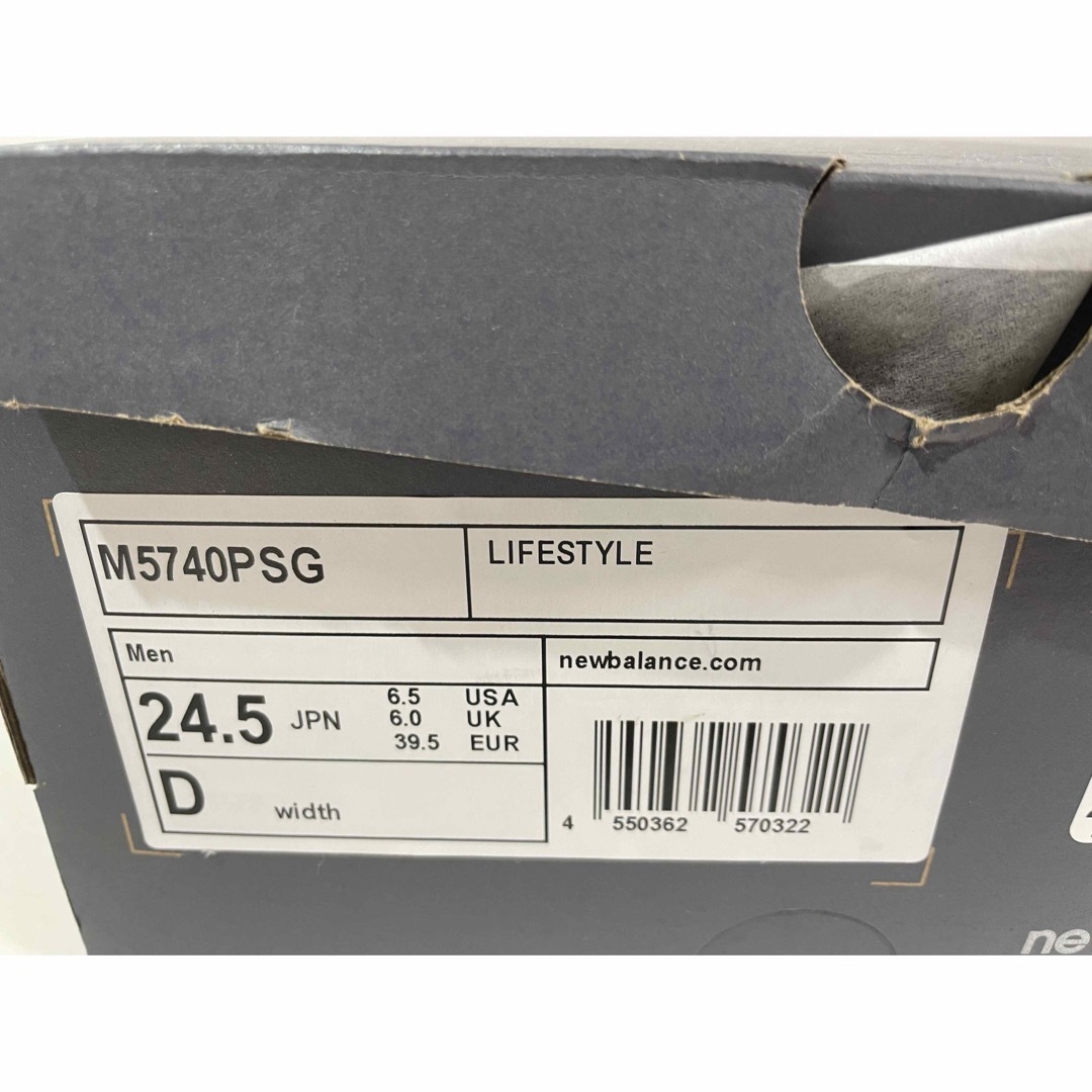 New Balance(ニューバランス)の【新品】24.5cm　NewBalance ニューバランス M5740PSG レディースの靴/シューズ(スニーカー)の商品写真