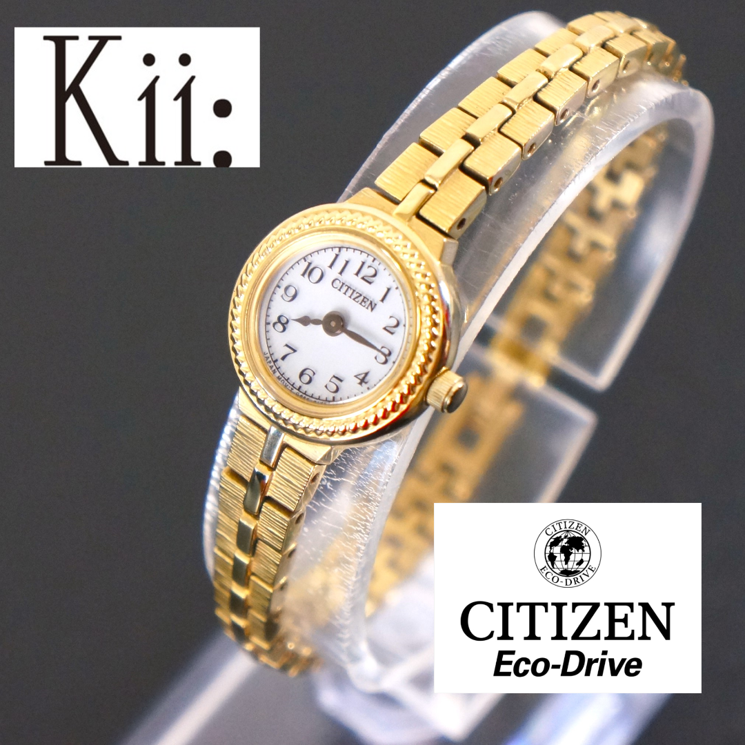 【稼働美品】citizen Kii: エコドライブ ソーラーレディース腕時計 | フリマアプリ ラクマ