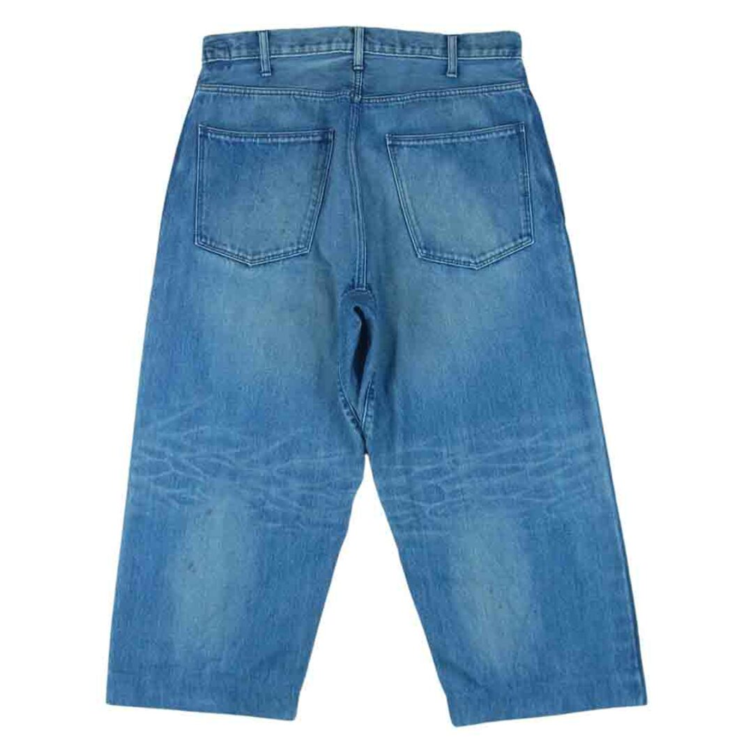 BRU NA BOINNE ブルーナボイン March Denim マーチ デニム ワイド パンツ コットン 日本製 インディゴブルー系 3【中古】