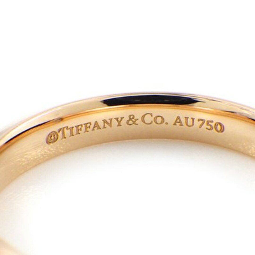 ティファニー Tiffany & Co. リング チャールズ セッティング サテン フィニッシュ クラシック 3mm幅 1ダイヤ スクエア バゲットカット ダイヤモンド K18PG 11.5号 2