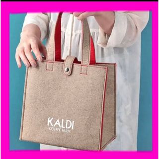 カルディ(KALDI)の未使用KALDI コーヒーの日☆バッグ　ベージュ(トートバッグ)