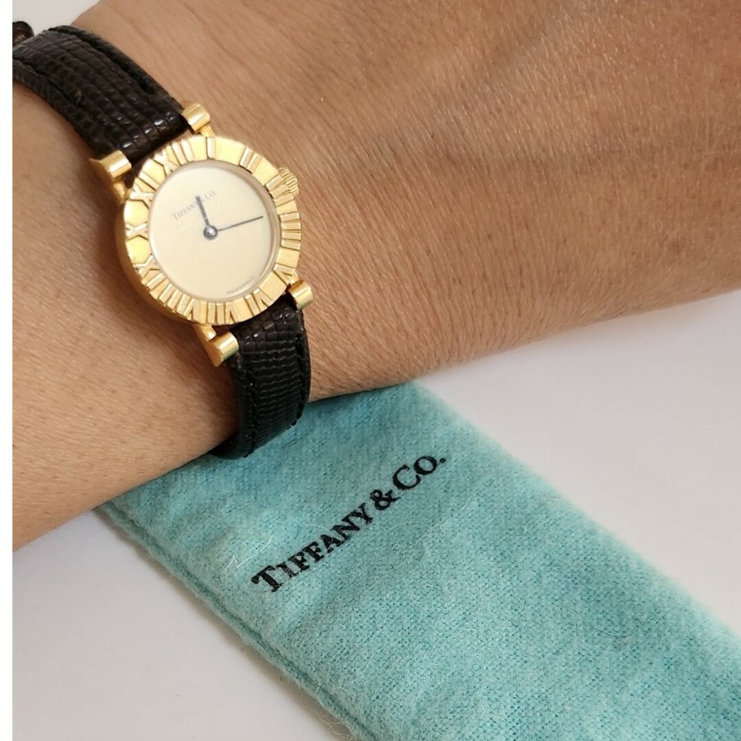 Tiffany & Co.(ティファニー)のティファニーTIFFANY K 18アトラスウォッチ ヴィンテージ時計 18金 レディースのファッション小物(腕時計)の商品写真