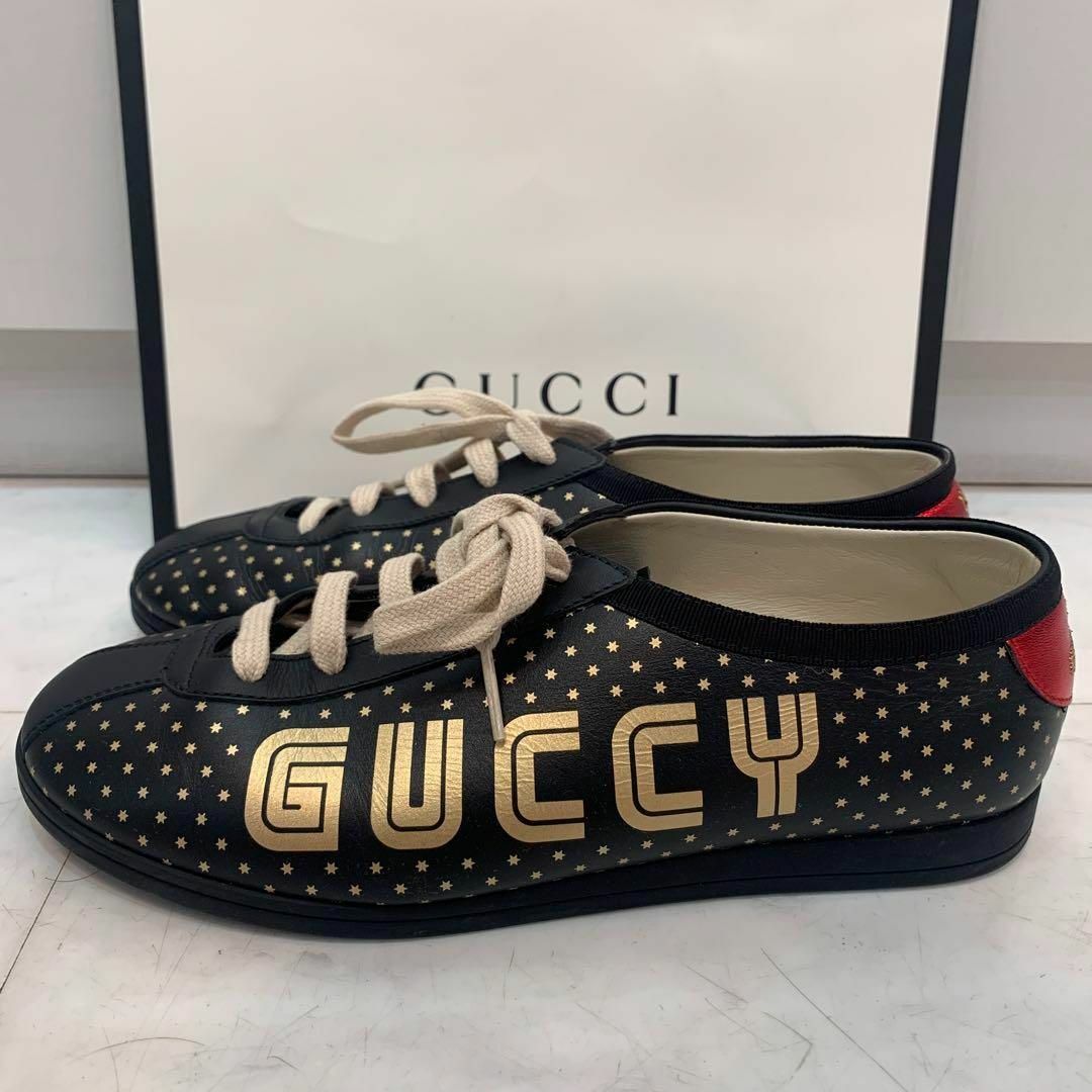 割30% 【未使用】グッチ GUCCI SEGA GUCCYコラボ スニーカー 黒 靴