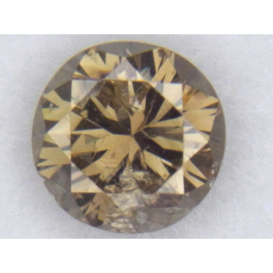 ブラウンカラー系 Iクラス 0.43ct 天然ダイヤルースの通販 by