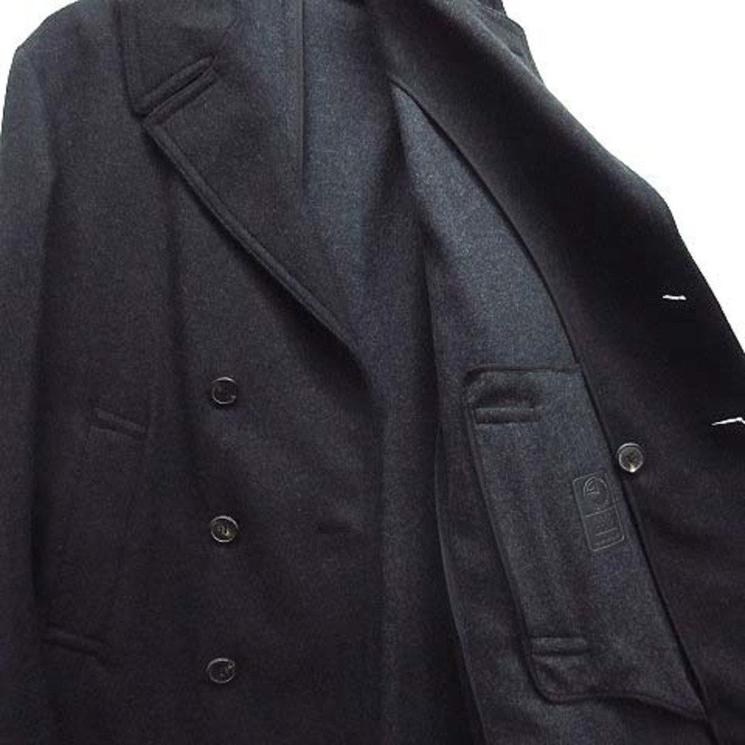 ARMANI COLLEZIONI(アルマーニ コレツィオーニ)のアルマーニ コレツィオーニ ウール ダブル チェスター コート チャコール 52 メンズのジャケット/アウター(その他)の商品写真