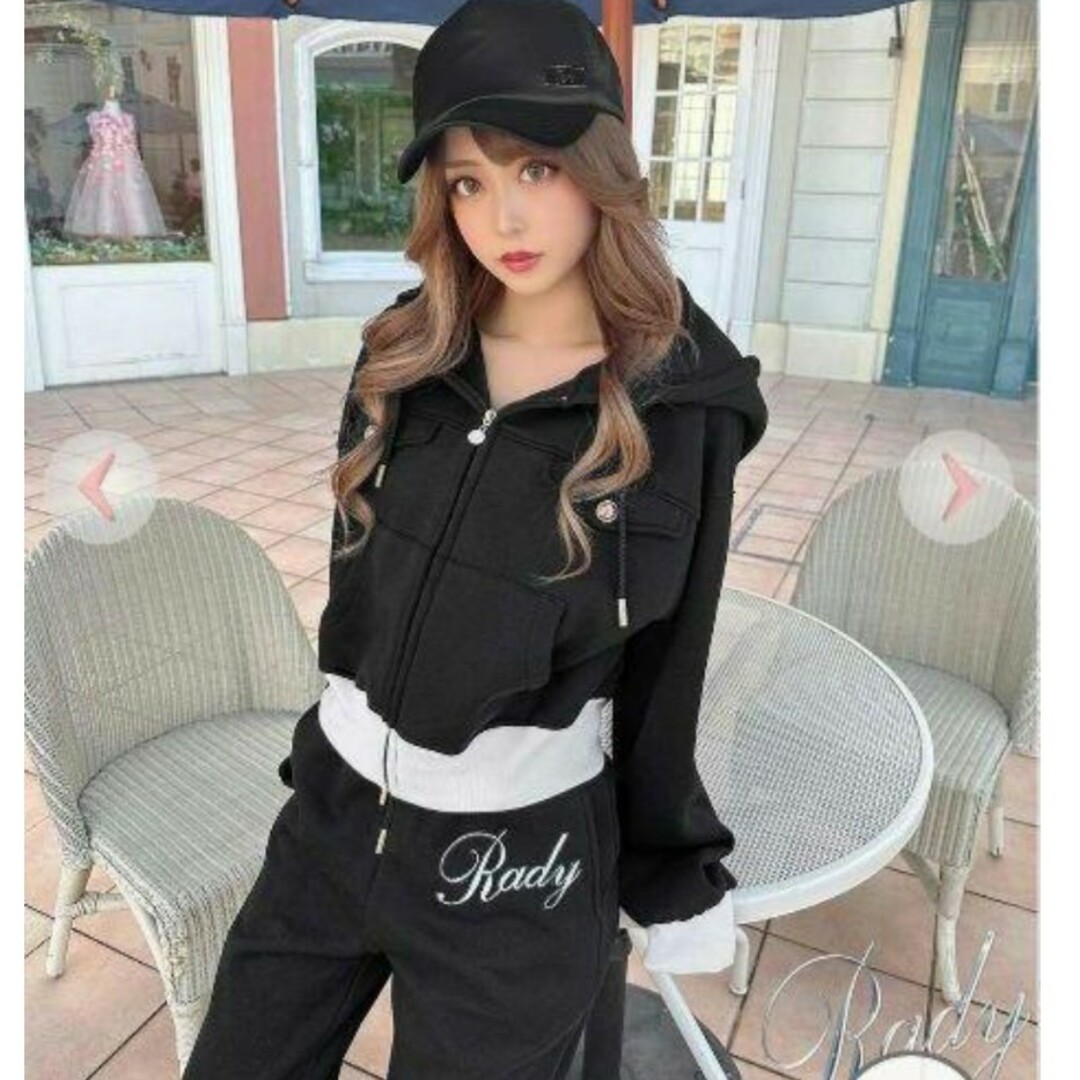 新品】Rady バイカラーロゴセットアップ M\nバイカラーロゴ