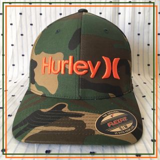 ハーレー(Hurley)のＨＵＲＬＥＹハーレーUS限定ロゴアイコン刺繍フレックスフィットキャップ帽子１点物(キャップ)