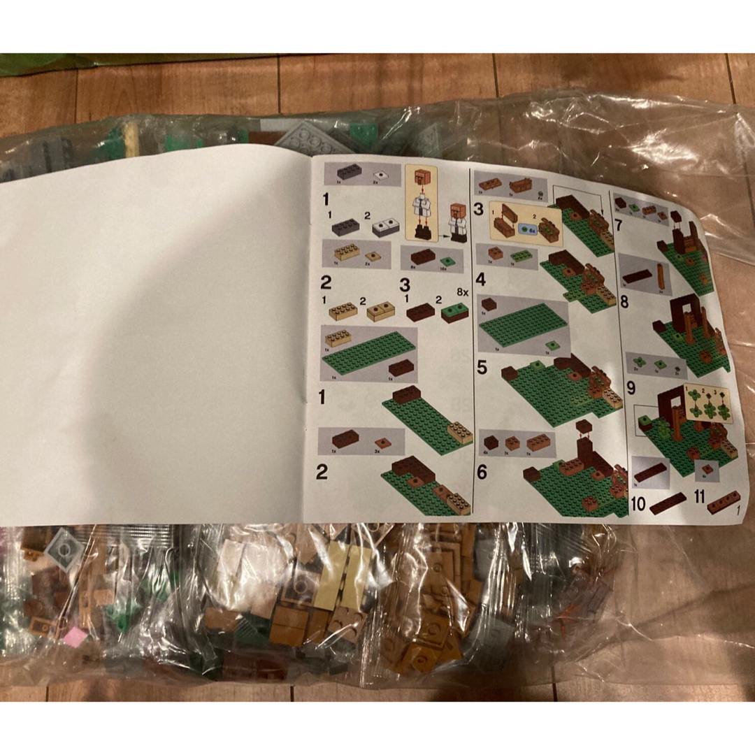箱無しセール-フルサイズ!レゴ互換-マインク-大きな村-テックニック-フィギュア