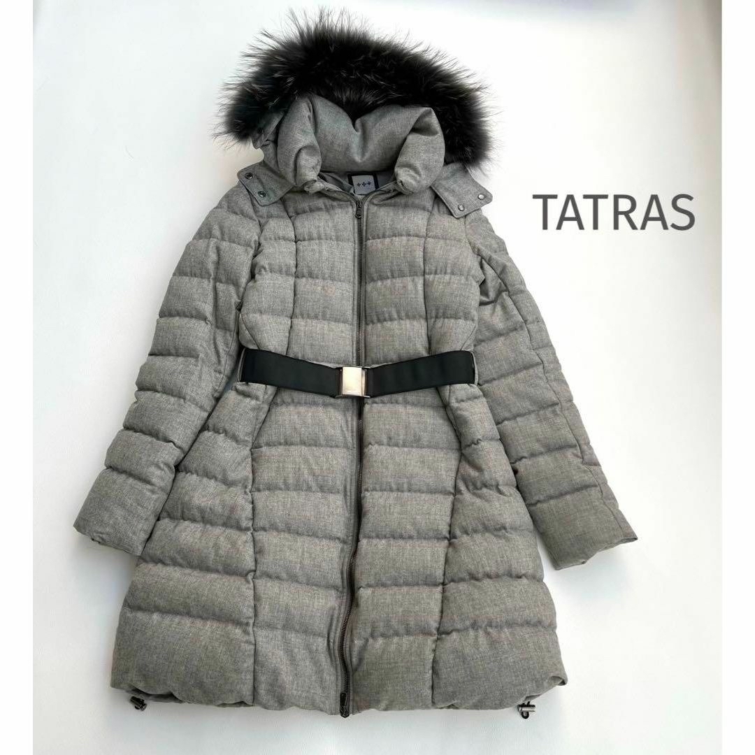 【高級美品】TATRAS タトラス ダウンジャケット ラクーンファー L即購入可