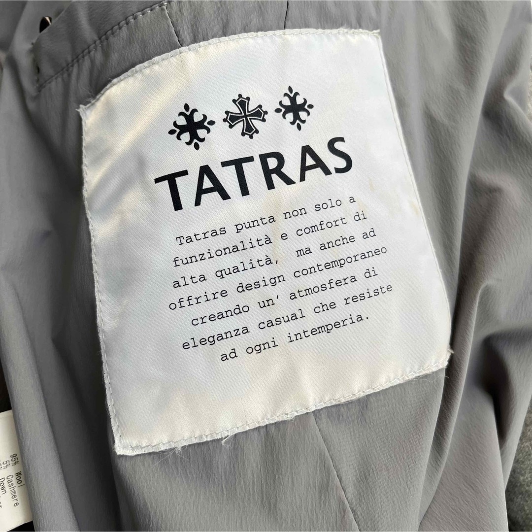 TATRAS　タトラス　ダウンベスト　グレー　カシミヤ混　ラクーンファー