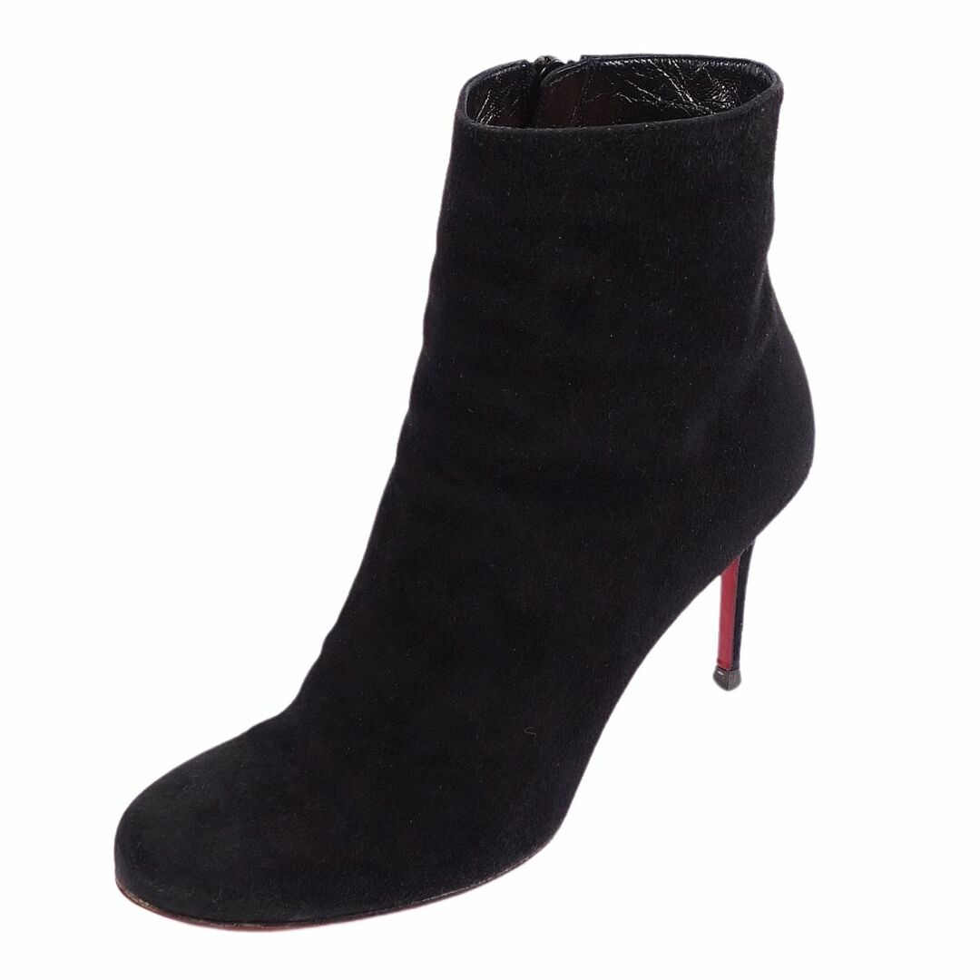 クリスチャンルブタン Christian Louboutin ブーツ ショートブーツ ヒール スウェードレザー シューズ レディース 36(23cm相当) ブラック