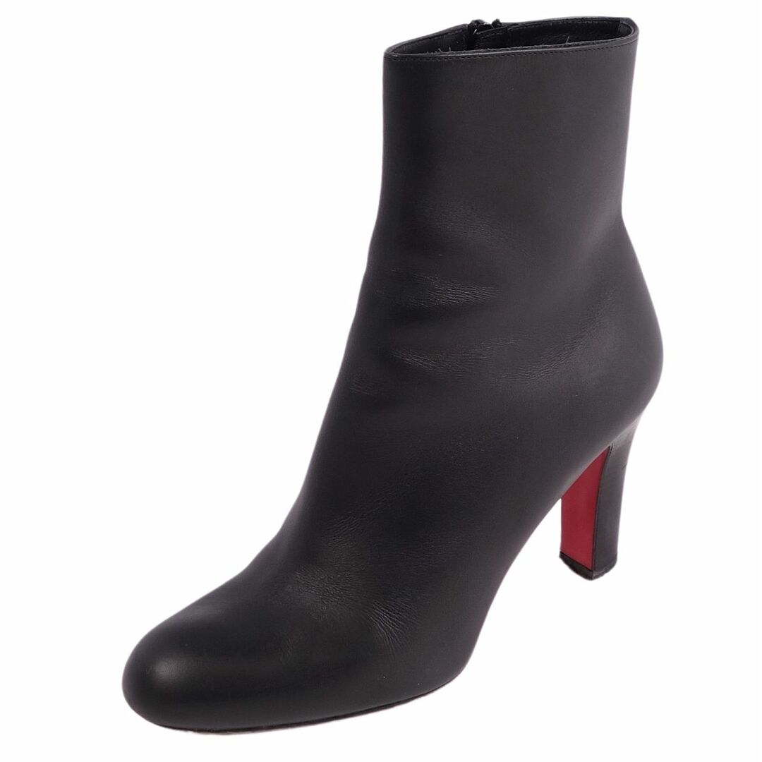 クリスチャンルブタン Christian Louboutin ブーツ ショートブーツ ヒール カーフレザー シューズ レディース 35.5(22.5cm相当) ブラック約7cmヒール