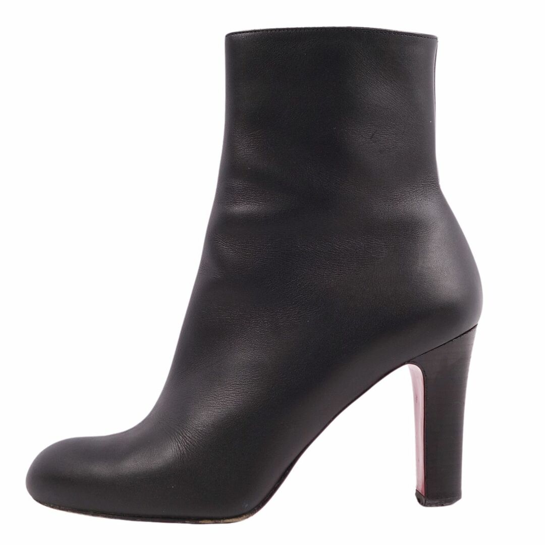 クリスチャンルブタン Christian Louboutin ブーツ ショートブーツ ヒール カーフレザー シューズ レディース 35.5(22.5cm相当) ブラック約7cmヒール