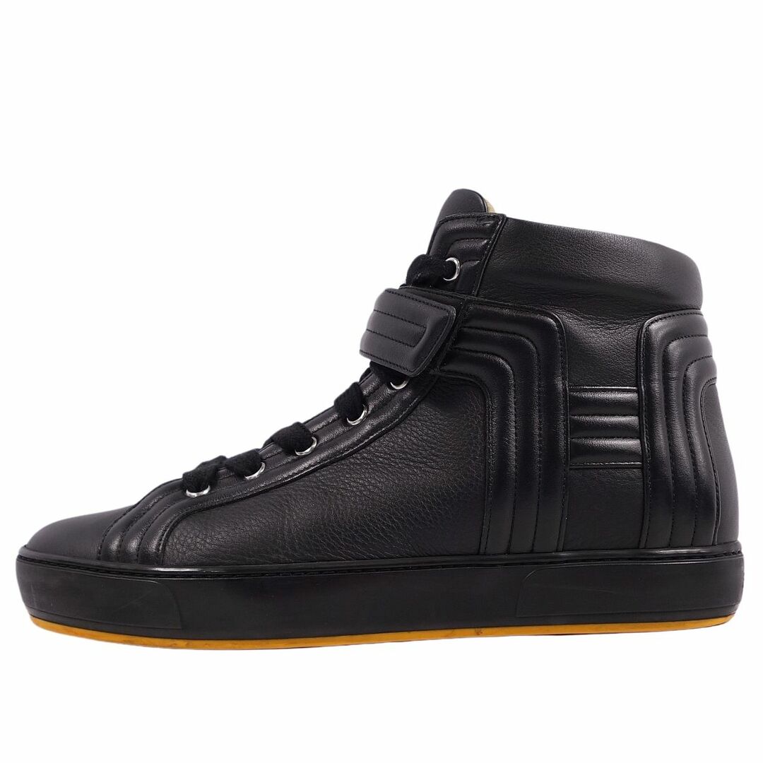 美品 エルメス HERMES スニーカー ハイカットスニーカー Hロゴ カーフレザー シューズ メンズ 41.5(26.5cm相当) ブラック 美品 エルメス HERMES スニーカー ハイカットスニーカー Hロゴ カーフレザー シューズ メンズ 41.5(26.5cm相当) ブラック