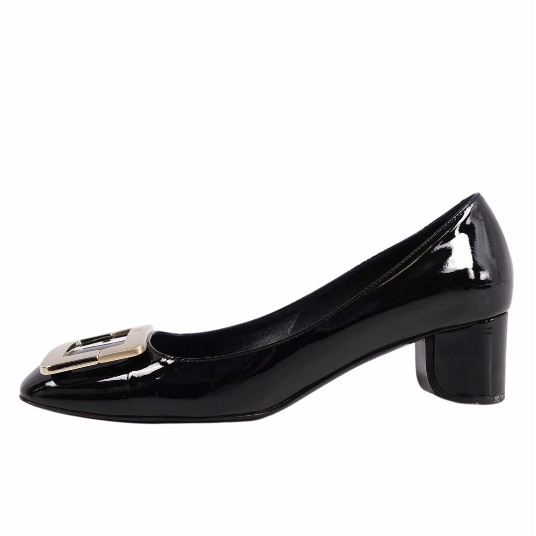 ロジェヴィヴィエ Roger Vivier パンプス フラットパンプス ベル ヴィヴィエ パテントレザー シューズ レディース 35(22cm相当) ブラック