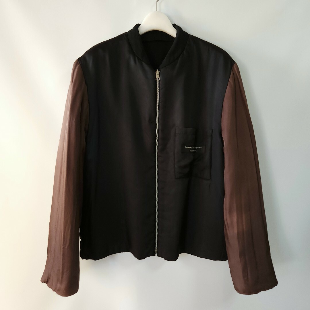 COMME des GARCONS HOMME PLUS(コムデギャルソンオムプリュス)の94AW 縮絨期 コムデギャルソンオムプリュス ウールギャバブルゾン ブラック メンズのジャケット/アウター(ブルゾン)の商品写真