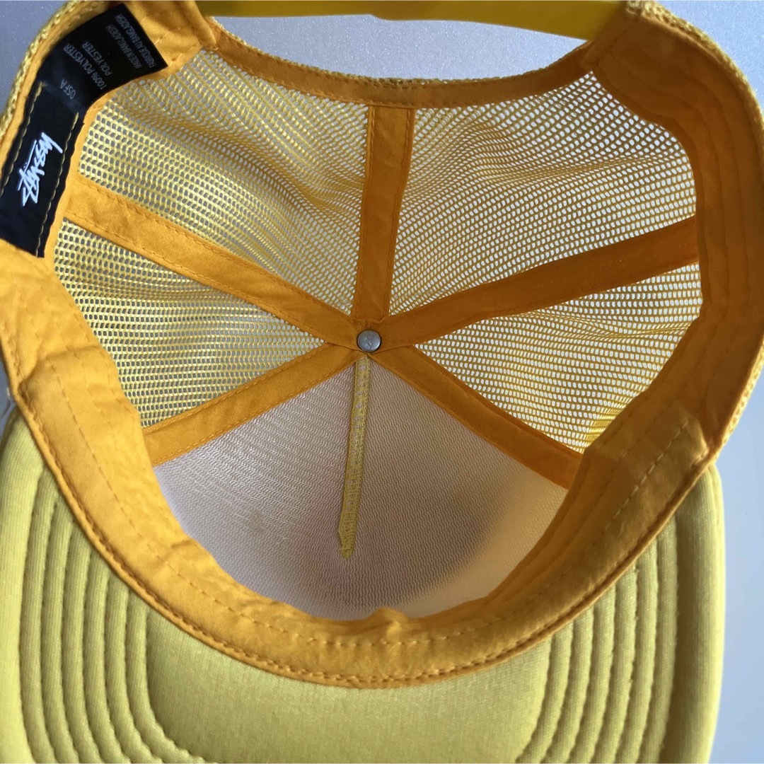 STUSSY(ステューシー)のStussy ステューシー メッシュキャップ イエロー 黄 メンズの帽子(キャップ)の商品写真