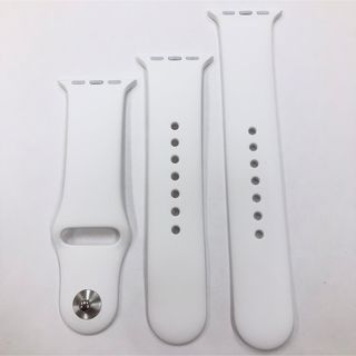 アップルウォッチ(Apple Watch)の新品 40/41mm アップルウォッチ 白スポーツバンド Apple純正(その他)