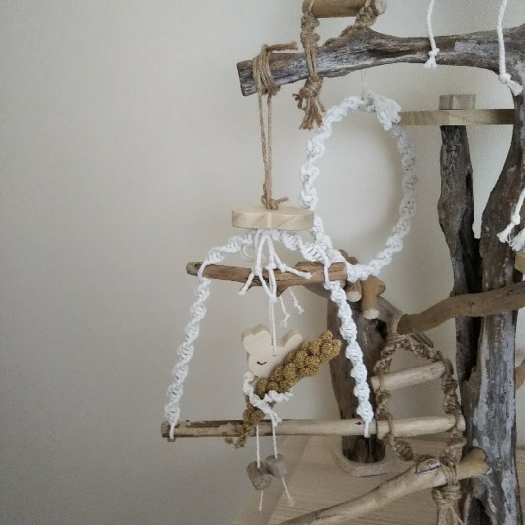 バードアスレチック バードジム 止まり木 天然流木ハンドメイド