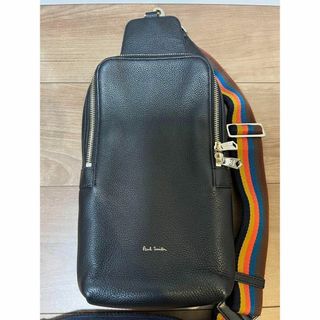 Paul Smith - Paul Smith 黒 レザー ボディバッグ ショルダーバッグの