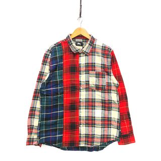 ステューシー(STUSSY)のSTUSSY ステューシー MIXED TARTAN LS SHIRT ミックスド タータンチェック 長袖シャツ サイズL 正規品 / 32144(シャツ)